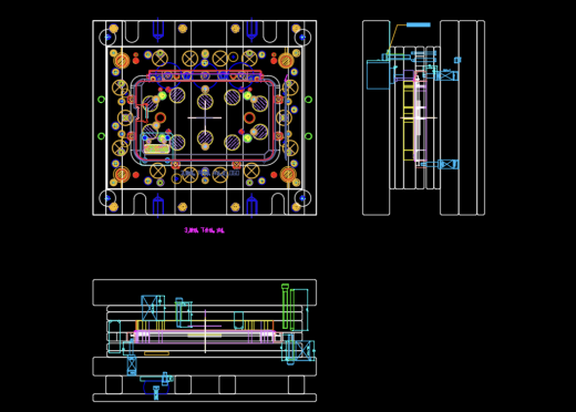 车机电脑外壳冲压打LOGO冲孔模具设计图缩略图